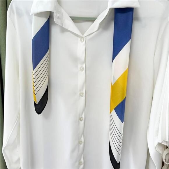 Square Satin Head Scarf for Women 014 - Picture 5 of 6